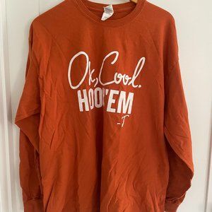 Texas Longhorns Football Men's Longsleeve Ok Cool Hook 'Em T-Shirt